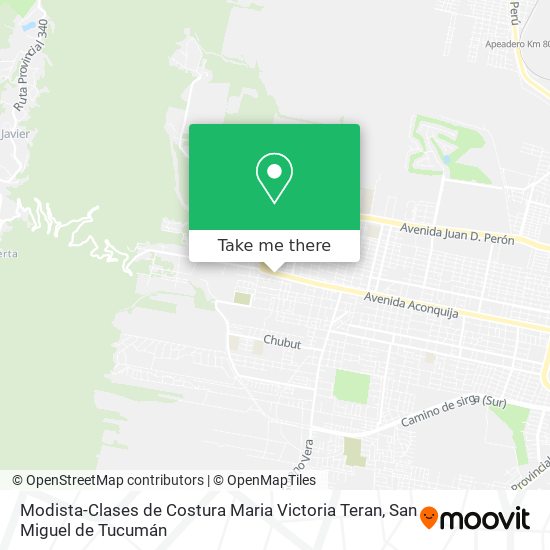 Modista-Clases de Costura Maria Victoria Teran map