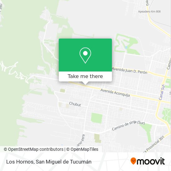 Los Hornos map