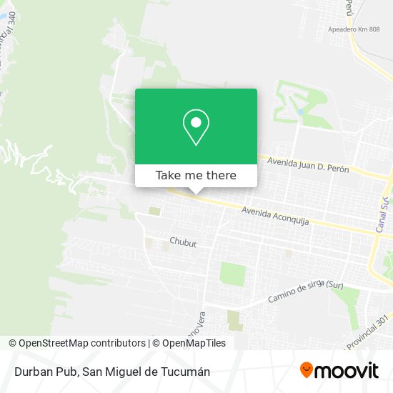 Durban Pub map