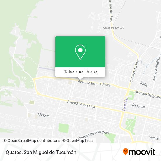 Mapa de Quates