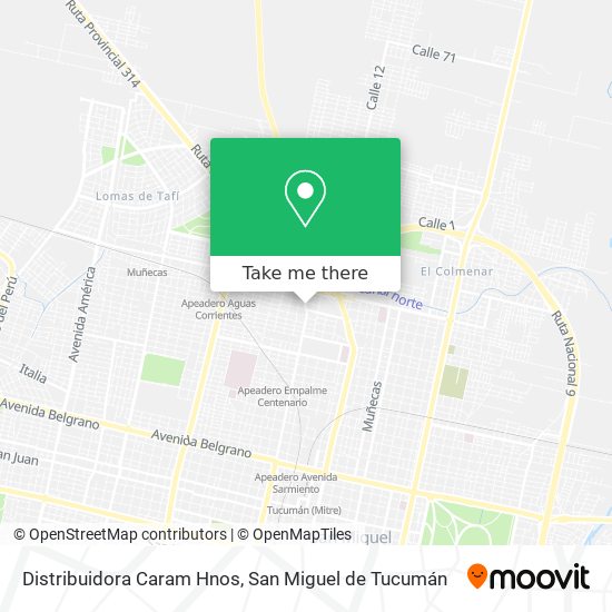 Distribuidora Caram Hnos map
