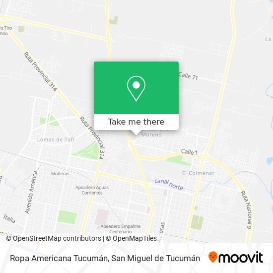 How to get to Ropa Americana Tucumán in Tafí Viejo by Bus?