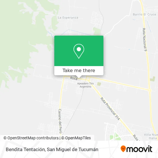Mapa de Bendita Tentación