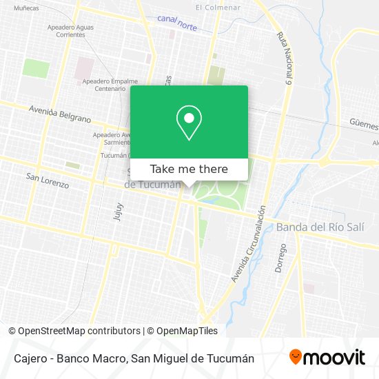 Cajero - Banco Macro map