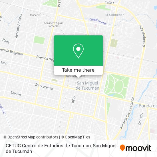 CETUC Centro de Estudios de Tucumán map