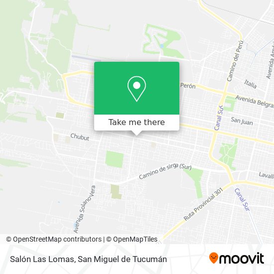 Mapa de Salón Las Lomas