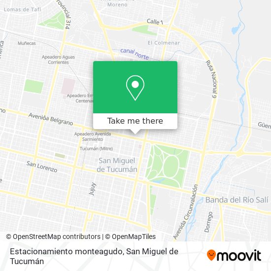 Mapa de Estacionamiento monteagudo