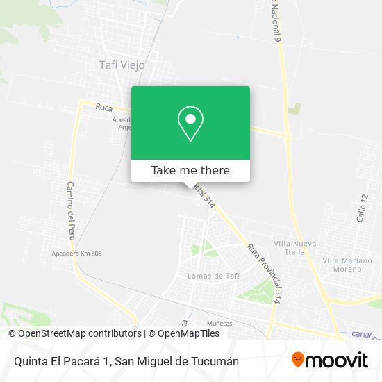 Quinta El Pacará 1 map
