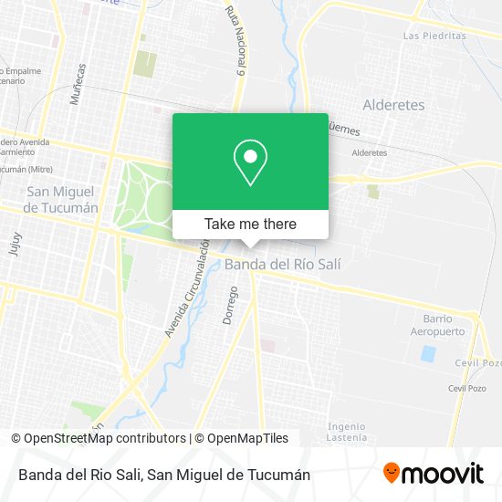 Banda del Rio Sali map