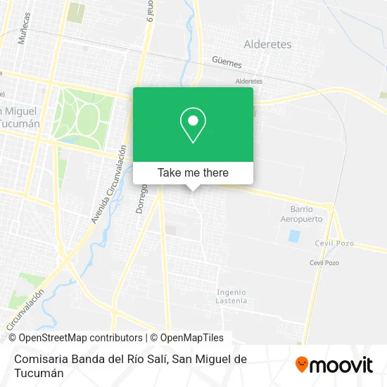 Mapa de Comisaria Banda del Río Salí
