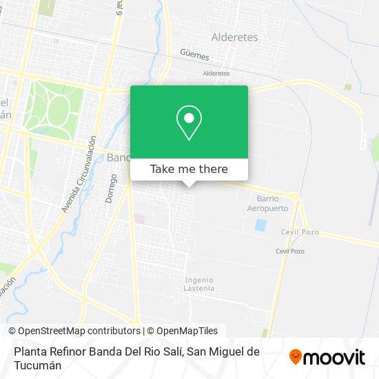 Mapa de Planta Refinor Banda Del Rio Salí