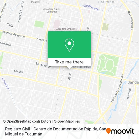 Mapa de Registro Civil - Centro de Documentación Rápida