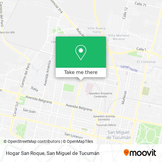 Mapa de Hogar San Roque