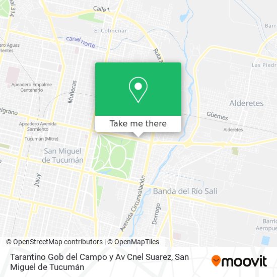 Tarantino Gob del Campo y Av Cnel Suarez map