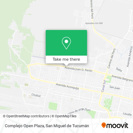 Complejo Open Plaza map