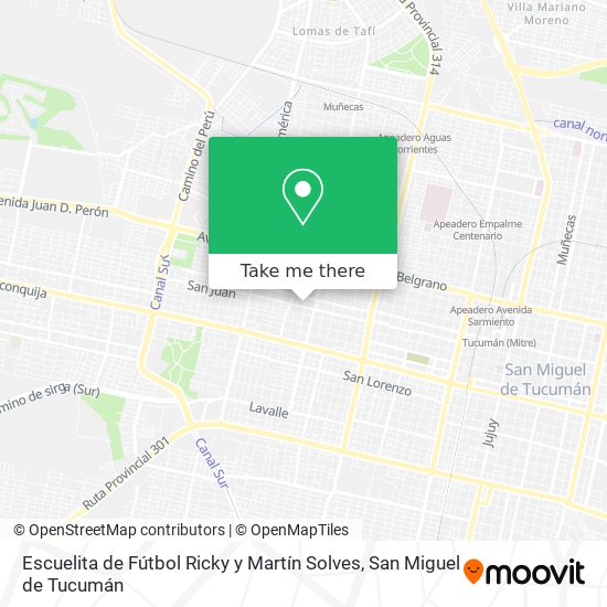 Escuelita de Fútbol Ricky y Martín Solves map