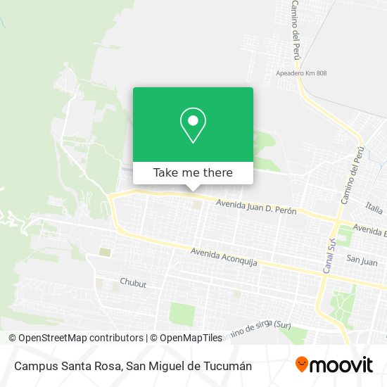 Mapa de Campus Santa Rosa