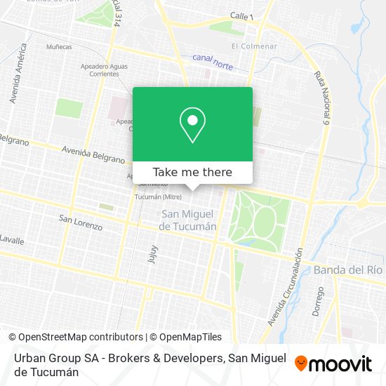 Urban Group SA - Brokers & Developers map