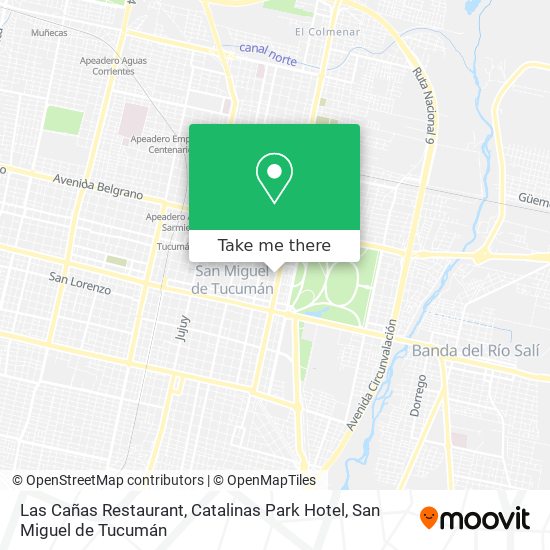 Las Cañas Restaurant, Catalinas Park Hotel map