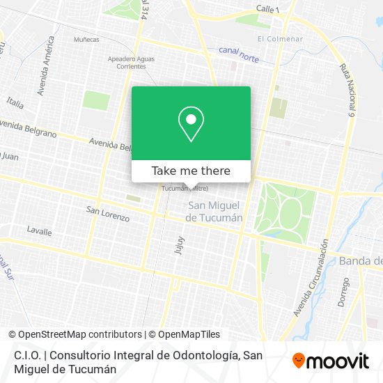 C.I.O. | Consultorio Integral de Odontología map