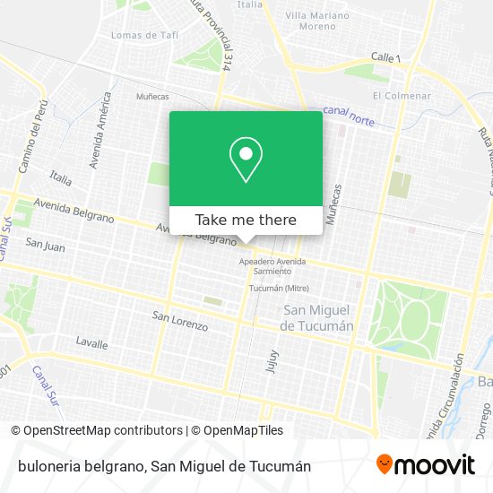 buloneria belgrano map