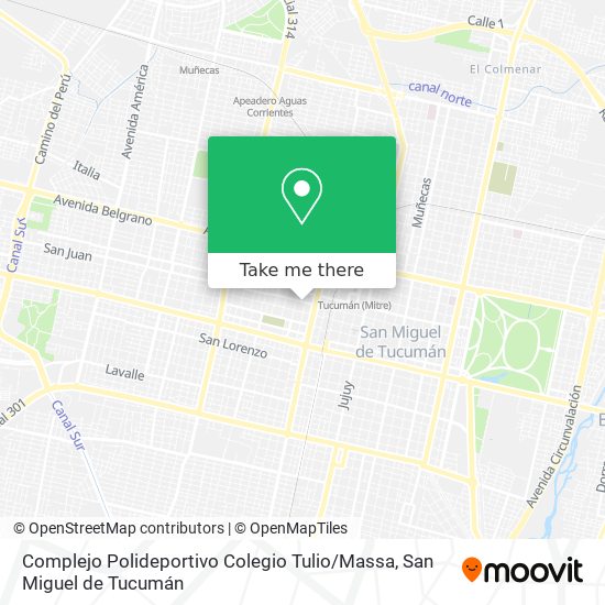 Complejo Polideportivo Colegio Tulio / Massa map