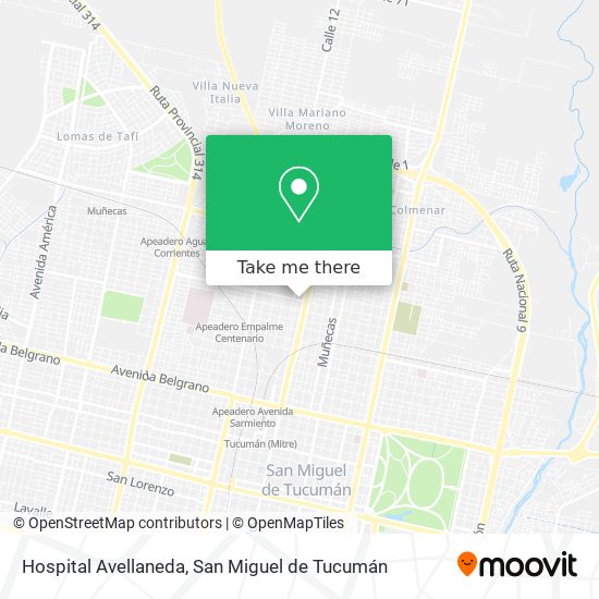 Hospital Avellaneda map