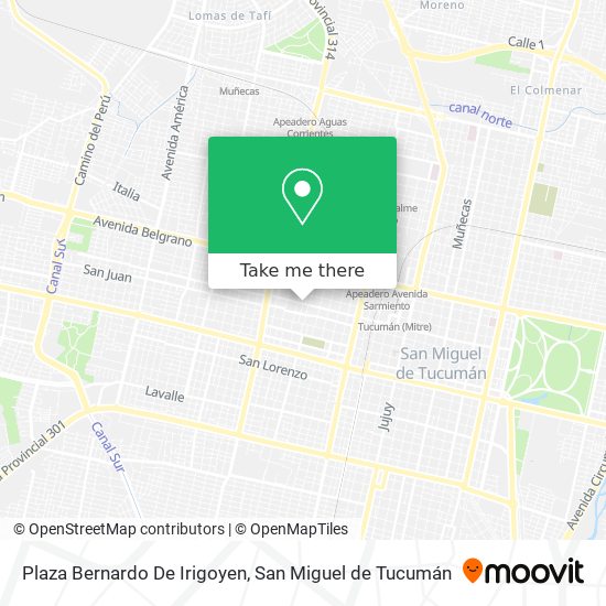 Plaza Bernardo De Irigoyen map