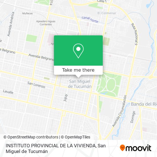 INSTITUTO PROVINCIAL DE LA VIVIENDA map