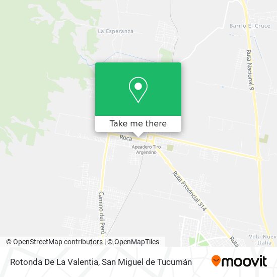 Mapa de Rotonda De La Valentia