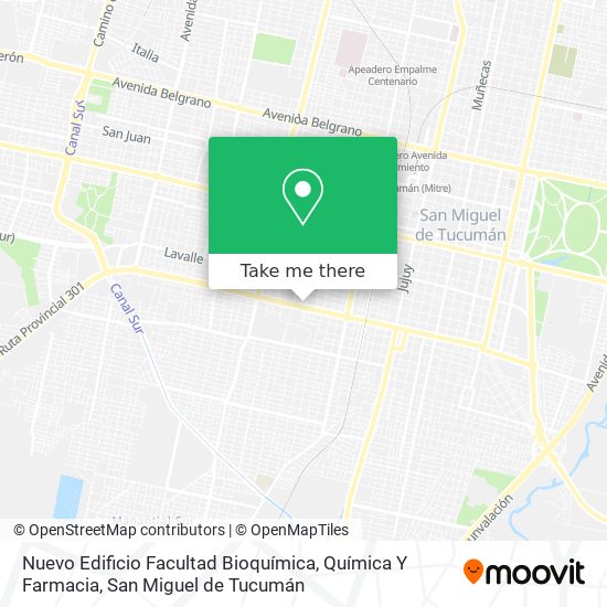 Nuevo Edificio Facultad Bioquímica, Química Y Farmacia map