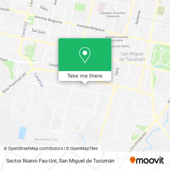 Sector Nuevo Fau-Unt map