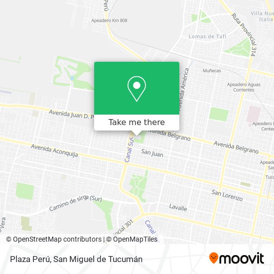 Mapa de Plaza Perú