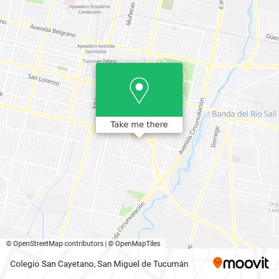 Colegio San Cayetano map