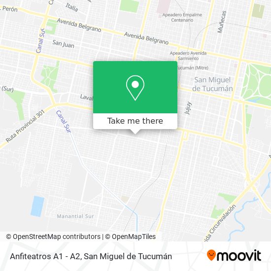 Mapa de Anfiteatros A1 - A2