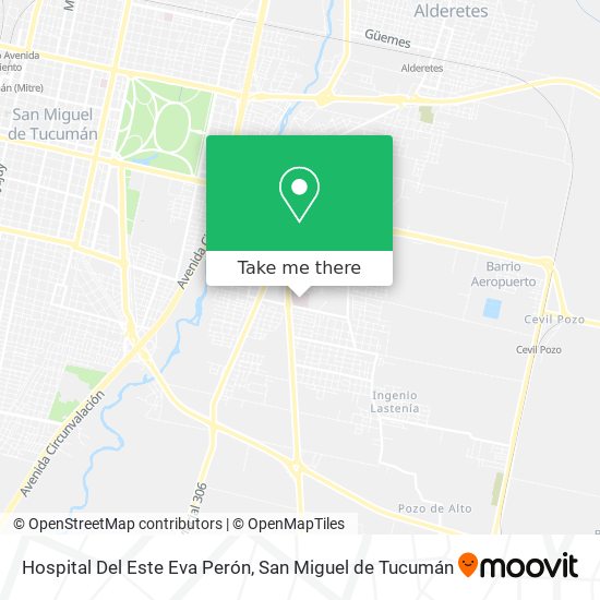 Mapa de Hospital Del Este Eva Perón