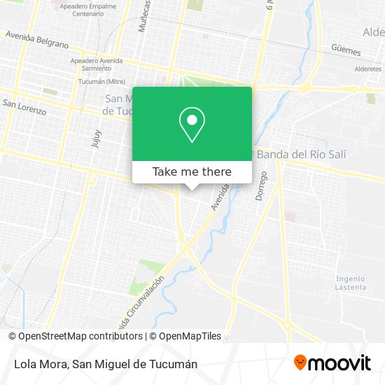 Mapa de Lola Mora