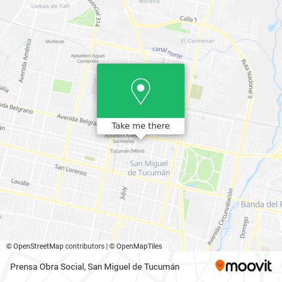 Prensa Obra Social map