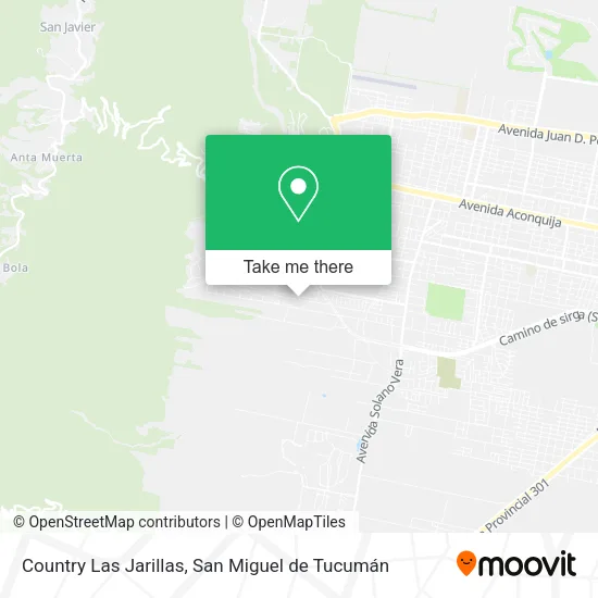 Mapa de Country Las Jarillas