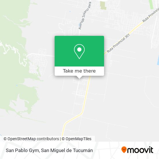 San Pablo Gym map