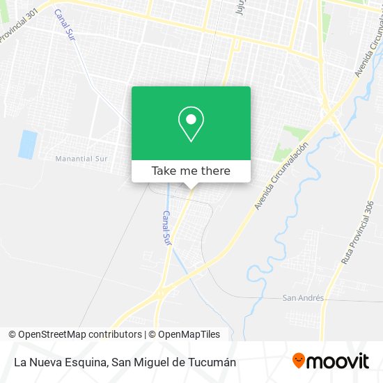 Mapa de La Nueva Esquina
