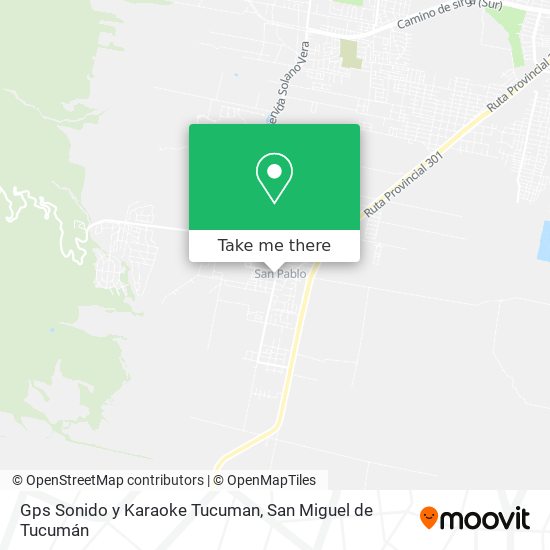 Gps Sonido y Karaoke Tucuman map