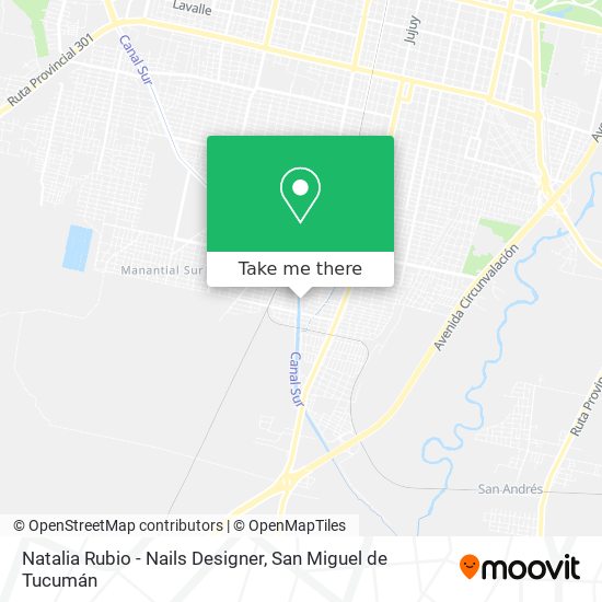 Natalia Rubio - Nails Designer map