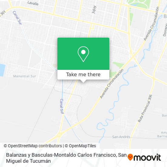 Balanzas y Basculas-Montaldo Carlos Francisco map