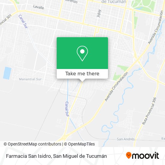 Mapa de Farmacia San Isidro