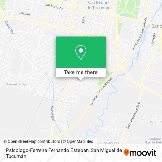 Psicologo-Ferreira Fernando Esteban map