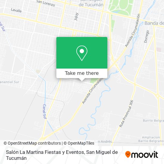 Salón La Martina Fiestas y Eventos map