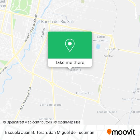 Escuela Juan B. Terán map