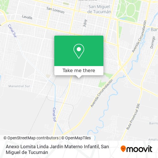 Mapa de Anexo Lomita Linda Jardín Materno Infantil