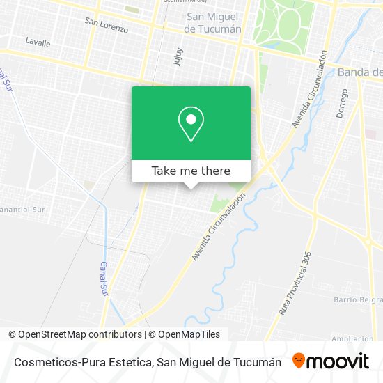 Cosmeticos-Pura Estetica map